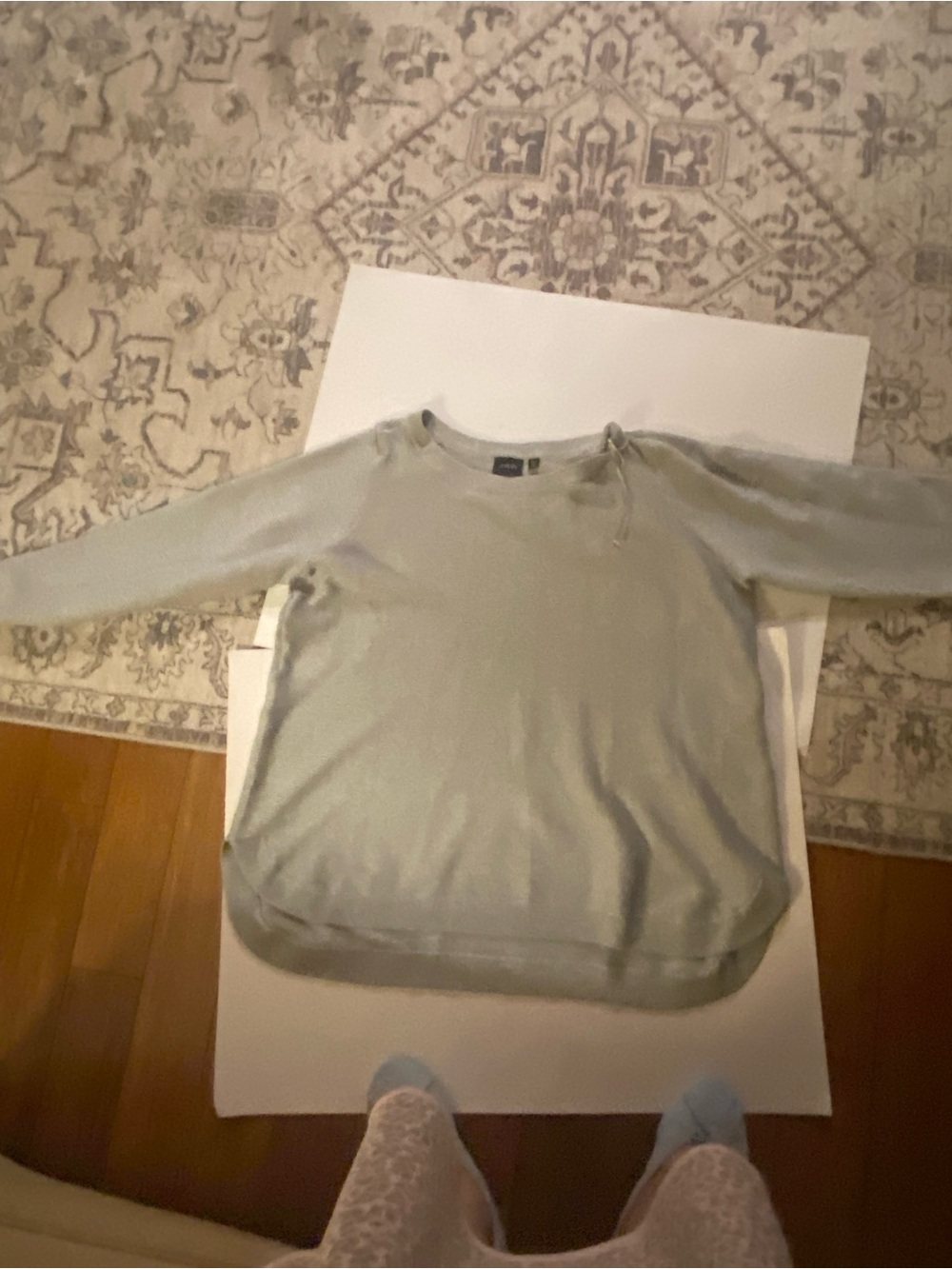 Cyrus Pale Sage Crewneck Sweater